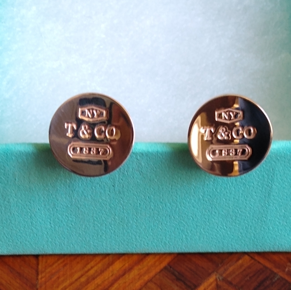 TIFFANY & CO RUBEDO CUFFLINKS. 1837 COLLECTION